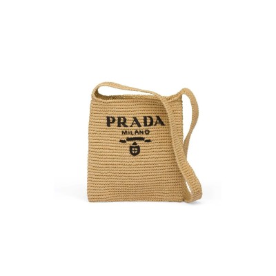 PRADA RAFFIA WOVEN TOTE BAG 1BG184 (29*25cm) PRADA RAFFIA WOVEN TOTE BAG 1BG184 (29*25cm)